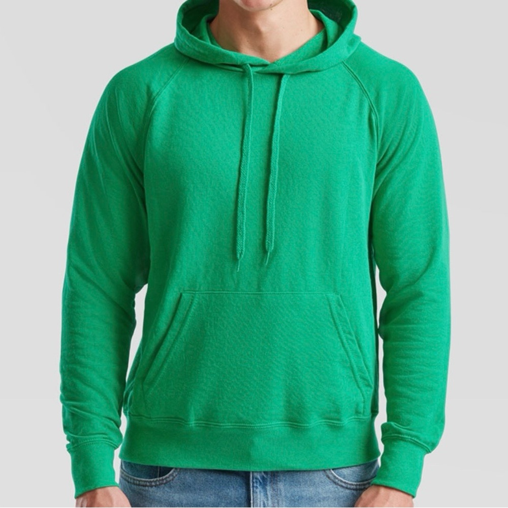VINTAGE HOODIE Fruit Of The Loom green size XL. Great condition
